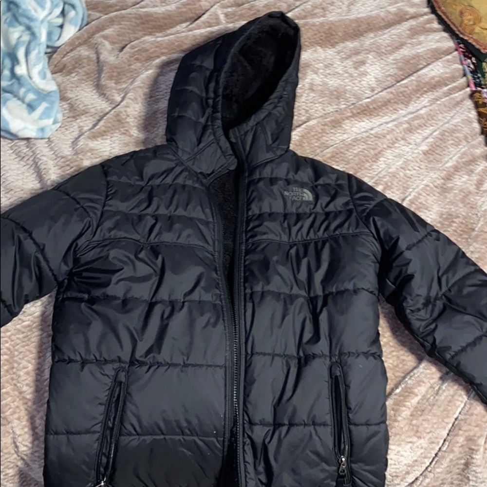 Reversible north face winter coat